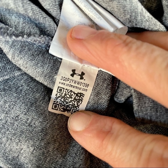 Under Armour Grey Heat Gear Short Sleeve Logo Tee 6 - Picture 9 of 9
